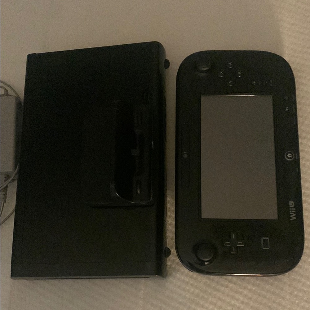 Nintendo Black Wii U Console with GamePad & several games included